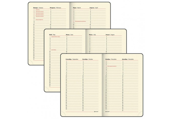 Ежедневник недатированный МАЛЫЙ ФОРМАТ А6 (100х150 мм) BRAUBERG 