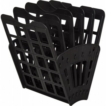 Лоток вертикальный Attache Веер сборный на 6 секций/5 отделений черный