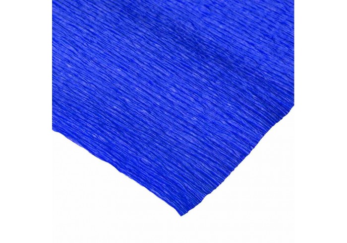 Бумага гофрированная/креповая, 32 г/м2, 50х250 см, синяя, в рулоне, BRAUBERG,