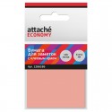 Бумага для заметок Attache Economy с клеев.краем 51x51 мм 100 лист неоновый розовый