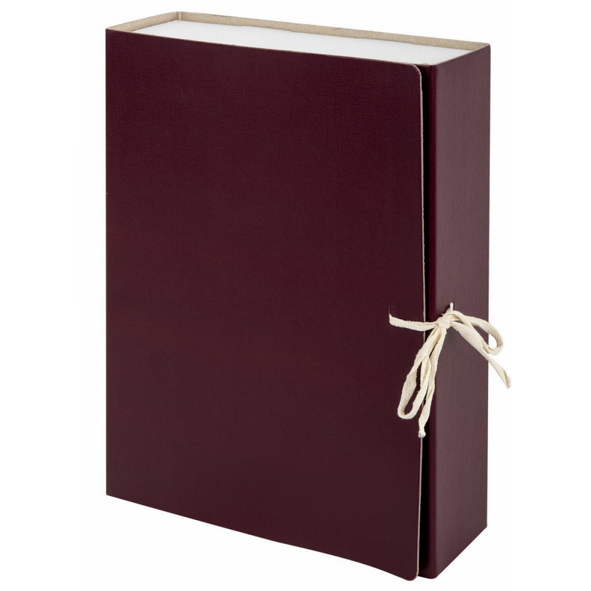 Короб архивный (240х330 мм), 80 мм, 2 завязки, бумвинил, до 700 листов, бордовый, STAFF