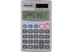 Калькулятор карманный Attache ATC-333-12P 12-ти разрядный серебристый