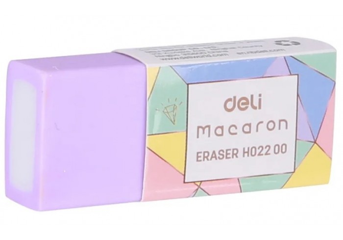 Ластик Deli Macaron 50x20x1мм ассорти пласт.туб. EH02200
