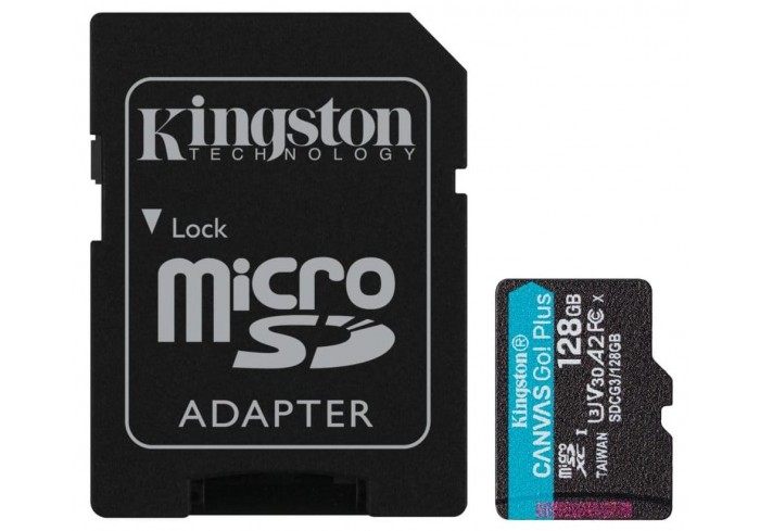Карта флэш памяти SDCG3/128GB 128GB micro SDXC Canvas Go Plus, Kingston;