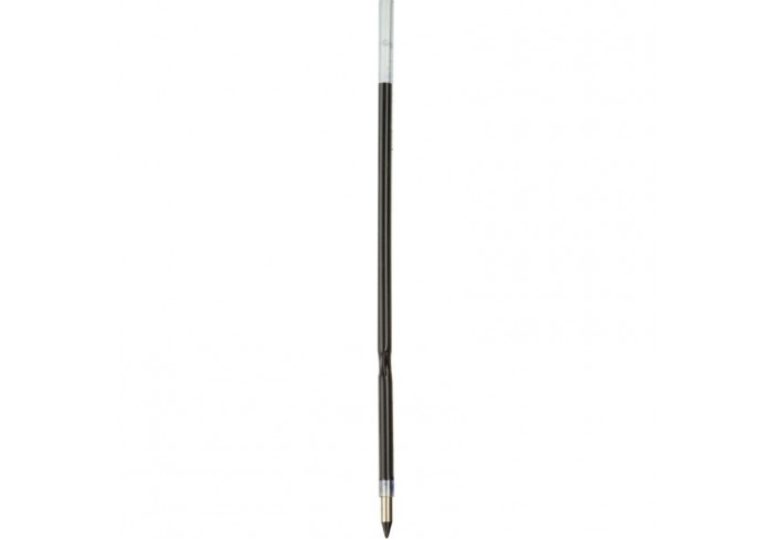 Ручка шариковая автомат. Attache синяя, 0,3/0,5мм, прорезиненный черный корпус, резин. манжетка, 107