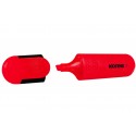 Маркер текстовыделитель Kores BRIGHT LINER PLUS,скош након, 0,5-5 мм, красн,36107
