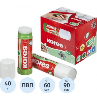 Клей-карандаш 40г KORES Glue-eco, Чехия