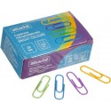 Скрепки Attache Bright Colours полимерные, 28 мм, 100 шт. в уп