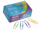 Скрепки Attache Bright Colours с полимерн.покрытием, 28мм, разноцветные, 100 шт/уп