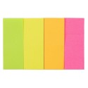 Закладки бумажные с клеевым краем, 20х50 мм, 4 цвета по 40 листов, неон, Workmate