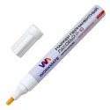 Маркер лаковый P-10 белый, на нитро-основе, круглый наконечник, 2-4 мм Workmate