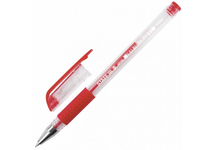 Ручка гелевая с грипом STAFF 