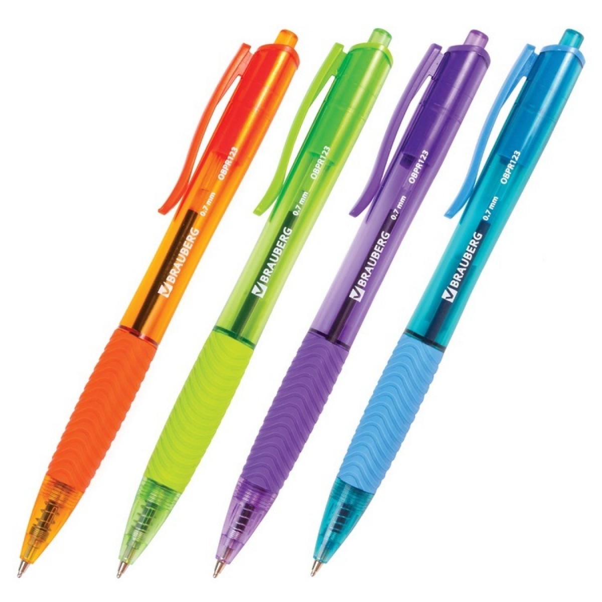 Авторучка шарик. масляная игольч. с грипом BRAUBERG 