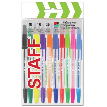 Ручки шариковые STAFF 
