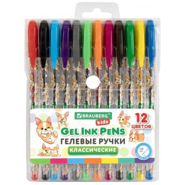 Ручки гелевые КЛАССИЧЕСКИЕ BRAUBERG KIDS 