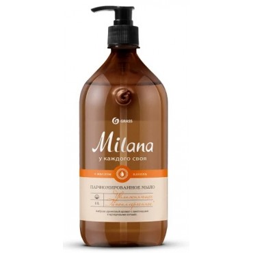 Мыло жидкое парфюмированное Milana Perfumed «Амбра и пачули» 1л