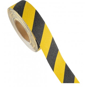 Лента противоскользящая, Basic, 50мм х 18,3м желто-черный, Германия