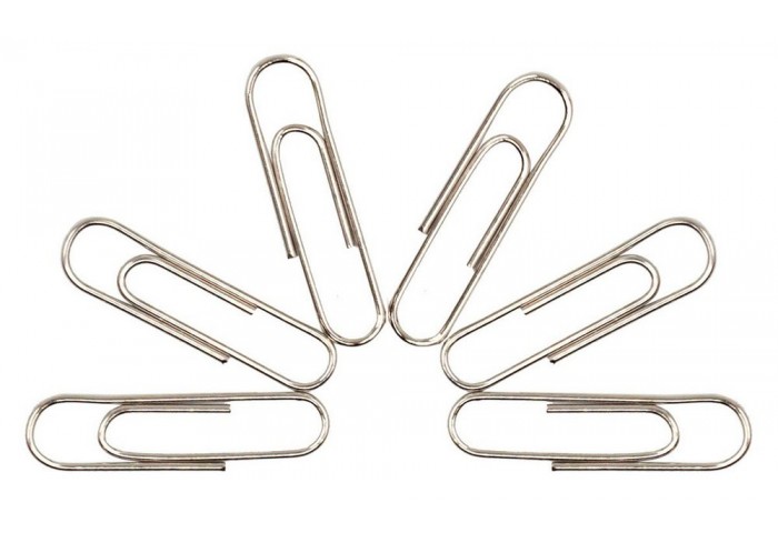 Скрепки канцелярские Workmate 25 мм, овальный профиль, оцинкованные, 100 штук в упаковке