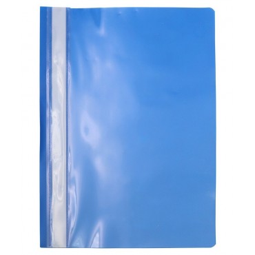 Папка-скоросшиватель пластик. Workmate, А4, 180мкм, синяя с прозр. верхом