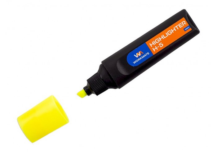 Текстовыделитель Workmate H-5 жёлтый, 1-4 мм