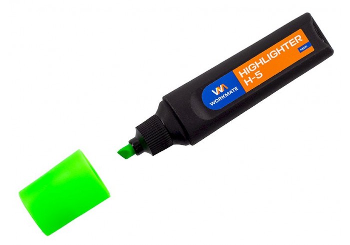 Текстовыделитель Workmate H-5 зелёный, 1-4 мм
