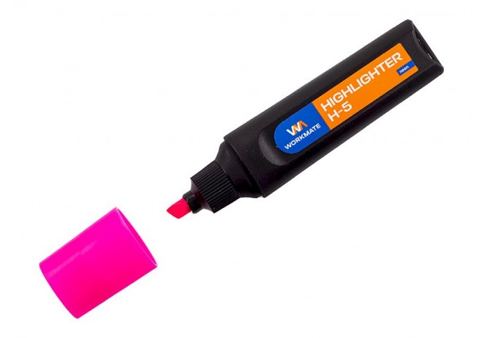Текстовыделитель Workmate H-5 розовый, 1-4 мм