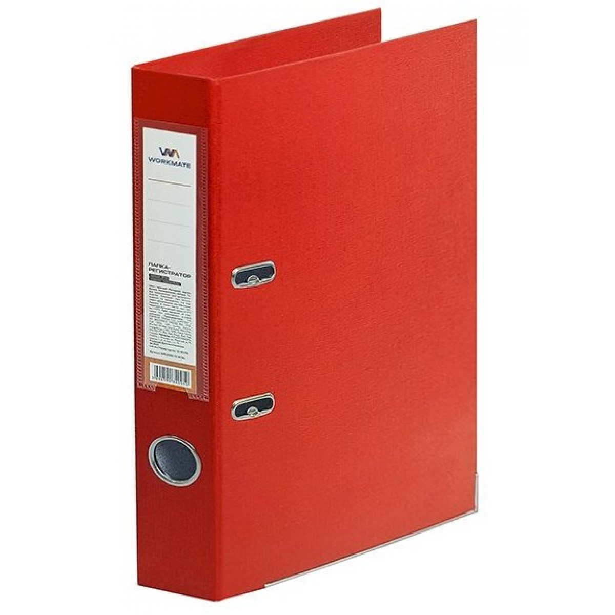 Папка-регистратор Workmate 50 мм, ПП двусторонний, красная, с металлической окантовкой, в разборе