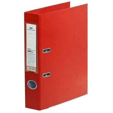 Папка-регистратор Workmate 50 мм, ПП двусторонний, красная, с металлической окантовкой, в разборе