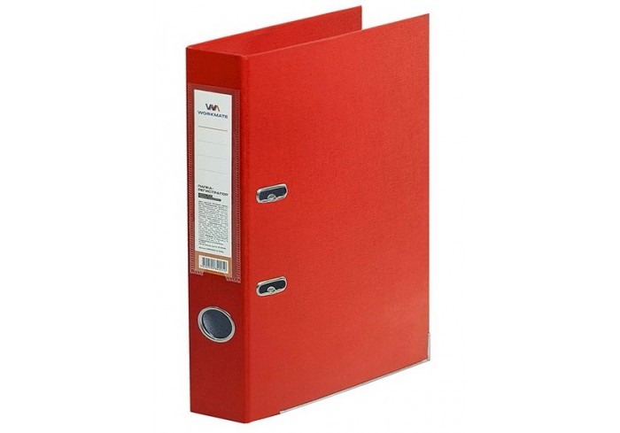 Папка-регистратор Workmate 50 мм, ПП двусторонний, красная, с металлической окантовкой, в разборе