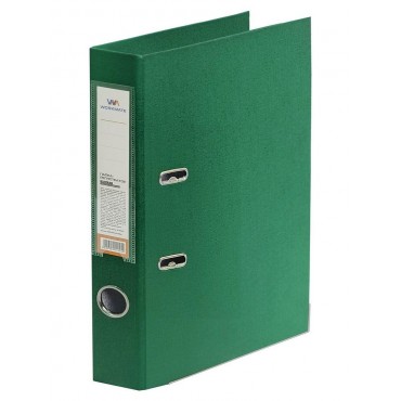 Папка-регистратор Workmate 50 мм, ПП двусторонний, зеленая, с металлической окантовкой, в разборе
