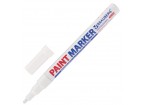 Маркер-краска лаковый (paint marker) 2 мм, БЕЛЫЙ, НИТРО-ОСНОВА, алюминиевый корпус, BRAUBERG PROFESS