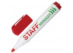 Маркер стираемый для белой доски КРАСНЫЙ, STAFF 