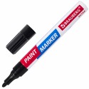 Маркер-краска лаковый EXTRA (paint marker) 4 мм, ЧЕРНЫЙ, УСИЛЕННАЯ НИТРО-ОСНОВА, BRAUBERG