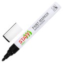 Маркер-краска лаковый (paint marker) 2-4 мм, ЧЕРНЫЙ, НИТРО-ОСНОВА, STAFF PROFIT, для любых поверхн.