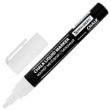Маркер меловой CHALK LIQUID MARKER, БЕЛЫЙ, 3 мм, стираемый, BRAUBERG 
