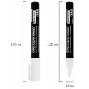Маркер меловой CHALK LIQUID MARKER, БЕЛЫЙ, 3 мм, стираемый, BRAUBERG 