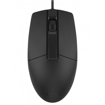 Мышь проводная A4TECH OP-330, USB, 2 кнопки + 1 колесо-кнопка, оптическая, черная