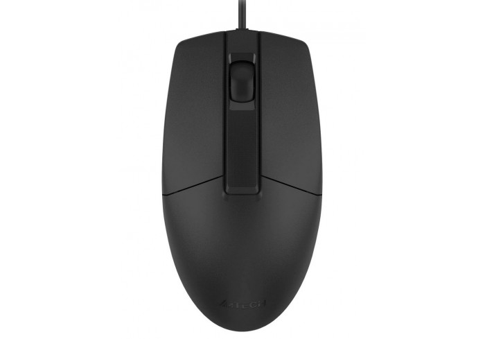 Мышь проводная A4TECH OP-330, USB, 2 кнопки + 1 колесо-кнопка, оптическая, черная