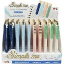 Ручка шарик.автомат.MG SimpleMe 0,5, масл,синий стержень, ассорти ABP201742205F4C