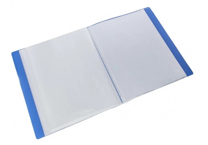 Папка на 100 вкладышей (файлов) Attache Economy Элементари А4 800мкм син