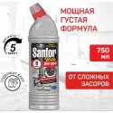 Средство для прочистки труб Sanfor 5 минут, гель, 750мл