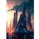Записная книга-тетрадь А4 160л. клетка, ВЫСОТКИ МЕГАПОЛИСА - 1 (перепл. 7БЦ, глянц.ламинация)
