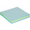 Бумага для заметок с клеевым краем ATTACHE Bright colours 76х76 неон 4 цвета Акварельная радуга 100л