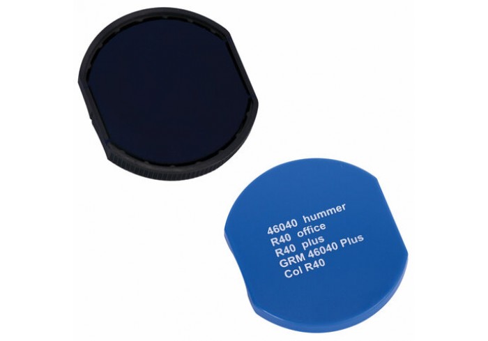 Подушка сменная ДИАМЕТР 40 мм, синяя, для GRM R40Plus, 46040, Hummer, Colop Printer R40,