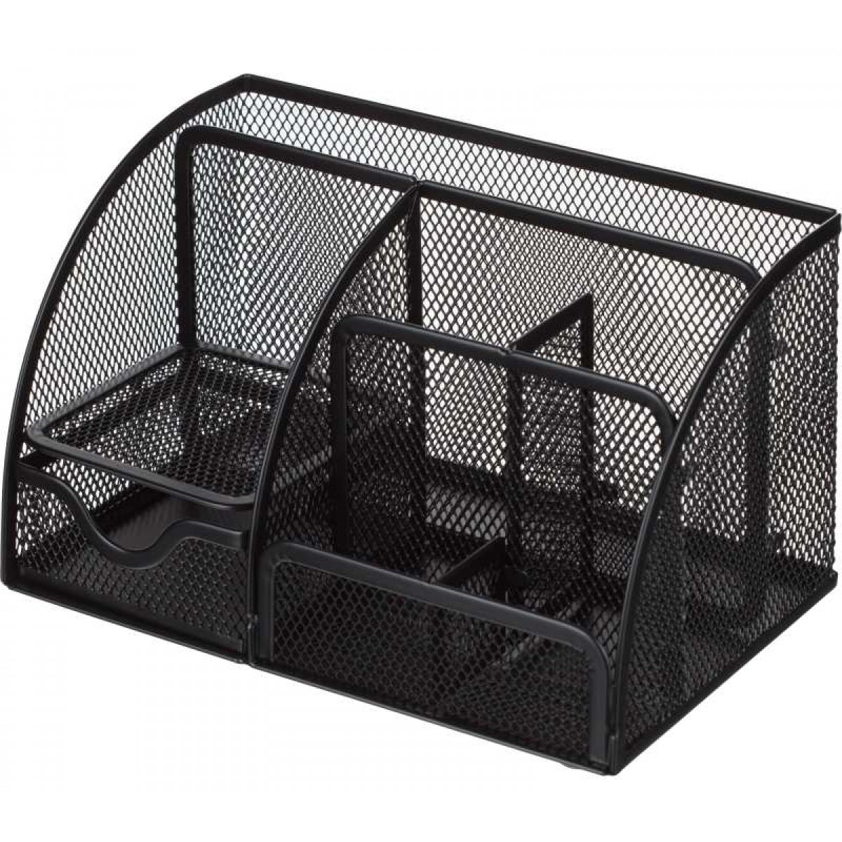 Подставка-органайзер для канц.принадлежностей 7секций Attache125x140x220мм, мет.сетка, черная