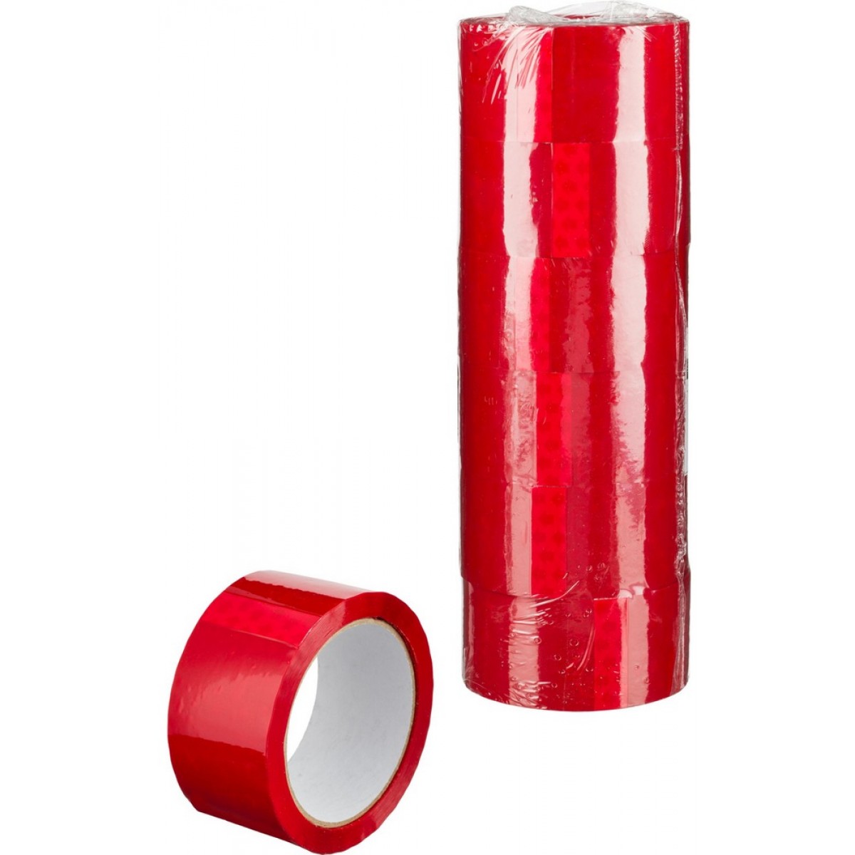 Клейкая лента 48ммх66мх45мкм красная
