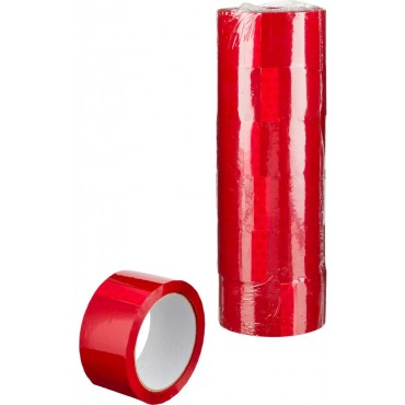 Клейкая лента 48ммх66мх45мкм красная