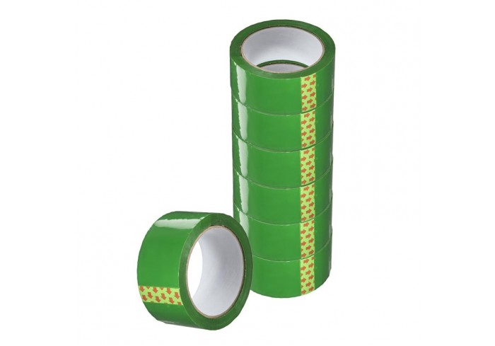 Клейкая лента 48ммх66мх45мкм зеленый