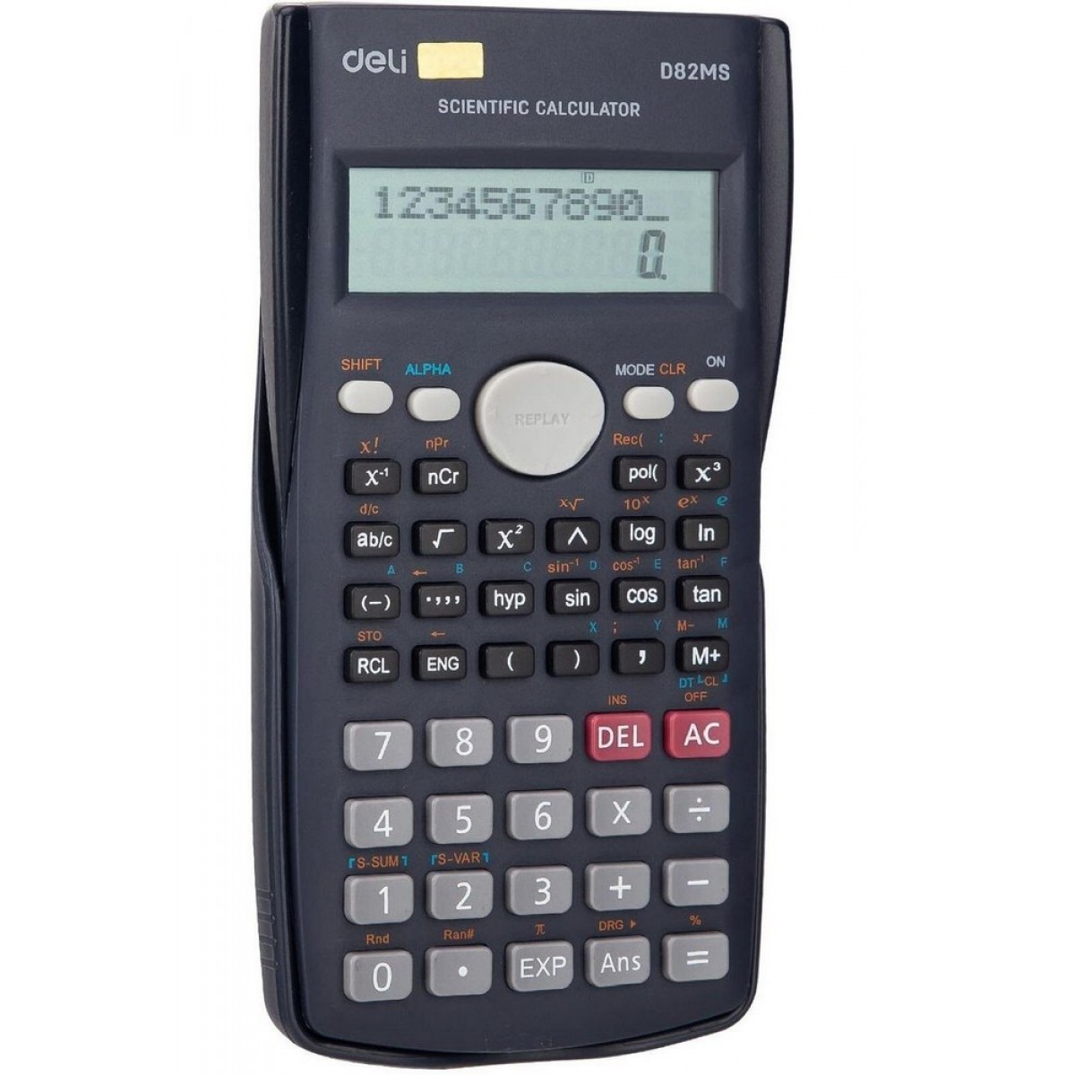 Калькулятор научный Deli ED82MS темно-синий 10+2-разр. 240 функций