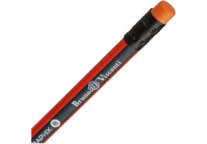 Карандаш чернографитный BV Graphix с ластиком В, дерево, 21-0023